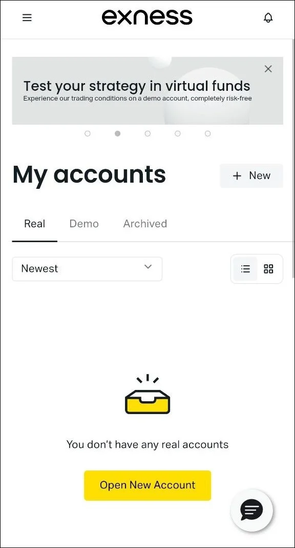exness trade accounts